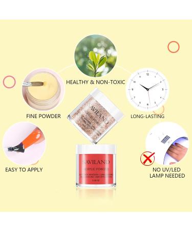 Saviland Acrylic Powder Set - 36 Colors with Nail Dehydrator and Non-acid PH Bond - Buy Online on SooperMarket.com