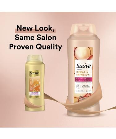 Suave Professionals Color Care Conditioner 28 oz - Pack of 4 | Keratin Infused | Frizz Control | Color-Treated Hair - Buy Online on SooperMarket.com