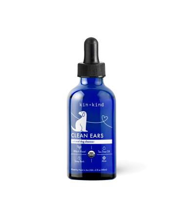 Kin+Kind Clean Ears Natural Dog Cleanser 4 fl oz (118 ml)
