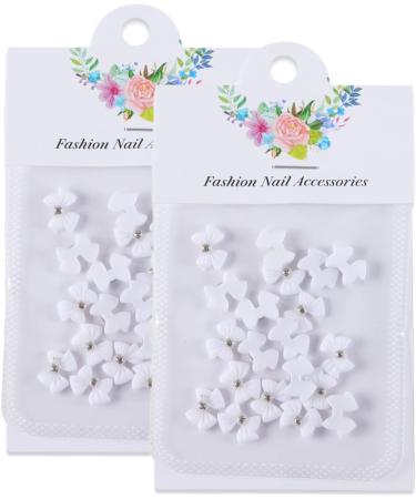 40x Bowknot Nail Nails Art 3D Nail DIY Nails Decorations Jewels Supplies For Acrylic Nails 40x 3d Nails Art Bowknot Nail Nails Decoration Jewels Supplies Black No. 2 - Buy Online on SooperMarket.com