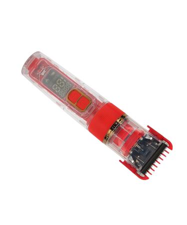 Cat Clipper 3 Speed Adjustments Professional Lightweight Electric Pet Hair Clipper Ceramic for Dogs for Pet Supplies (Red)