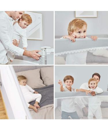 MAYbabe Bed Rail. Baby Bed Rail. Extra Long and Tall Kids Bed Rail Guard -Bed Guard Rails for King&Queen 80 inches Long(Gray-1 Pack) 80 Inch (Pack of 1) - Buy Online on SooperMarket.com