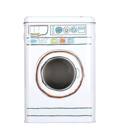 Powdered Laundry Detergent Container Multifunctional Iron Material with Perspective Window Lid Washing Machine Appearance Large Capacity Storage Box