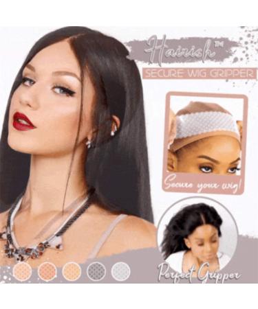 3 Pcs Secure Invisible Wig Gripper | Soft Non-Slip Sweatproof Wig Band for Ultimate Hold - Buy Online on SooperMarket.com
