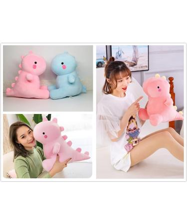 NatureMan Cute Dinosaur Plush Toy - Soft Kawaii Animal Doll for Kids Room Decoration (Pink) - Buy Online on SooperMarket.com
