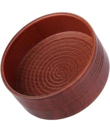 KUIKUI Natural Oak Wood Shaving Soap Bowl - Non-Slip Design for Men Creates Creamy Lather - Buy Online on SooperMarket.com