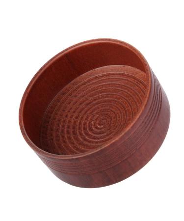 Premium Wood Shaving Bowl for Men | Round Manual Shaving Cup for Razor Foam | Ideal Men's Grooming Tool - Buy Online on SooperMarket.com