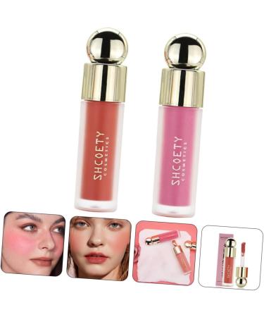 FOYTOKI 2pcs Hydrating Blush Blouses Cream Blush Soft Creamy Blush Highlighter Makeup Everyday Makeup Liquid - Buy Online on SooperMarket.com