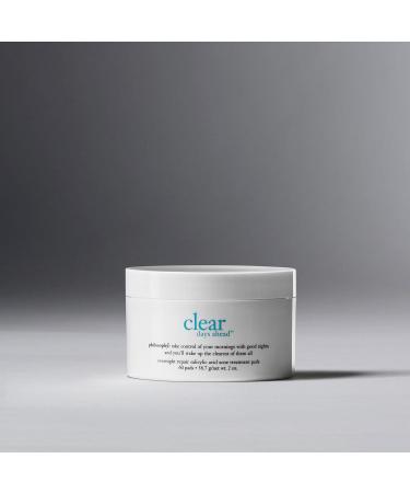 Philosophy Clear Days Ahead Overnight Repair Acne Treatment Pads - Salicylic Acid for Clear Skin - 60 Count - Buy Online on SooperMarket.com