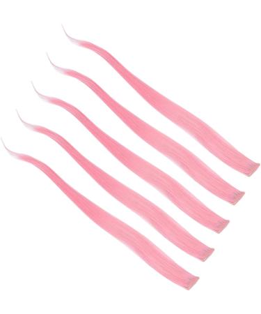 Colorful Lop Ears Wig Colorful Straight Hair Extensions Girls Daily Prom Hairpin (Light Pink) - Buy Online on SooperMarket.com