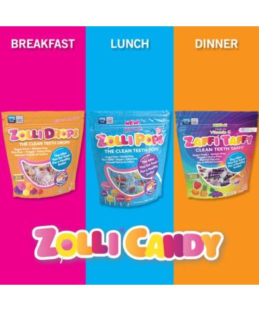 Zollipops Zaffi Taffy Clean Teeth Taffy Delicious Fruit Flavors 3.0 oz - Buy Online on SooperMarket.com