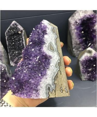 Stone Crafts Natural Amethyst Geode Quartz Cluster Crystal Specimen kaixun (Size : 700-800g) - Buy Online on SooperMarket.com