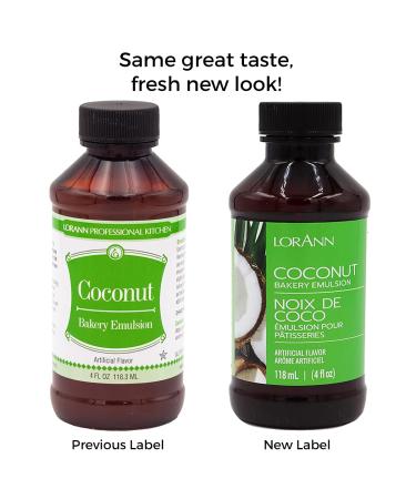 Lorann Oils Bakery Emulsions Coconut Flavor 4oz - Natural & Artificial, 4 Fl Oz - Buy Online on SooperMarket.com