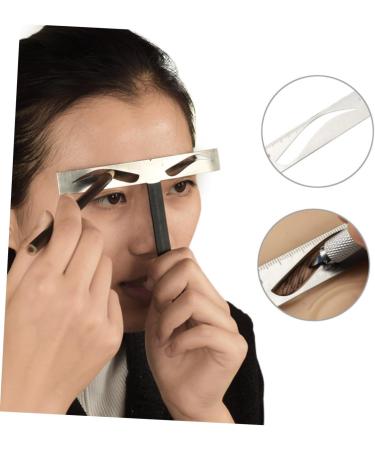 Gogogmee 1pc Eyebrow Tools Eyebrow Shapes Stencil Brow Stencils Template Positioning Ruler Stainless Steel Size 1 As Shown - Buy Online on SooperMarket.com