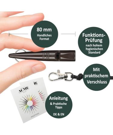 ACME Dog Whistle No. 211.5 - Original UK Quality Loud & Far-Reaching | FREE Whistle Band | Chocolate Brown - Buy Online on SooperMarket.com