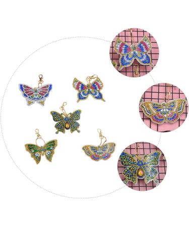 Anneome 5pcs Key Chain Keychain for Kids Handbag Hanging Decor Diy Diamonds Pendants Blush 5d Self Made - Buy Online on SooperMarket.com