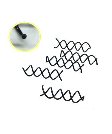 Aoyoho 50 Pack Spiral Bobby Hair Spin Pins - Non-Scratch Round Tips - Buy Online on SooperMarket.com