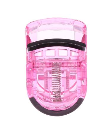 Eyelash Curler Mini Portable Clip with Rubber Eye lash Curling Cosmetic Tools() Pink