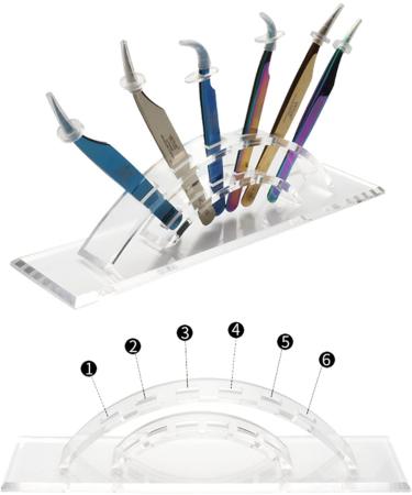 D-Life 2 Pcs Acrylic Tweezers Stand Holder - Eyelash Extension Storage Rack - Buy Online on SooperMarket.com