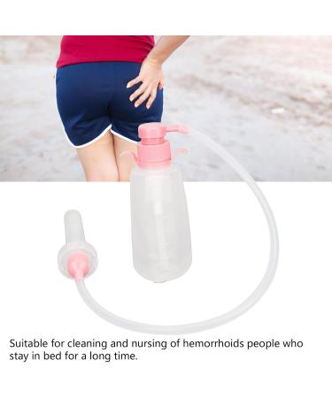350ml Manual Vaginal Shower Cleaner - Portable Pink Nozzle Pressure Syringe Set for Women | Analdusche Vagina Cleaning Kit - Buy Online on SooperMarket.com