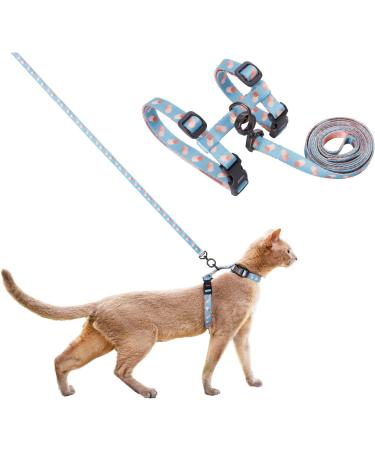 Pidan cat dishes and leash breakout adjustable cat dishes for large and small cats light soft soft for travel pet-safe blue blue Neck Girth 7.8 -12.2 Chest Girth 10.2 -16.9