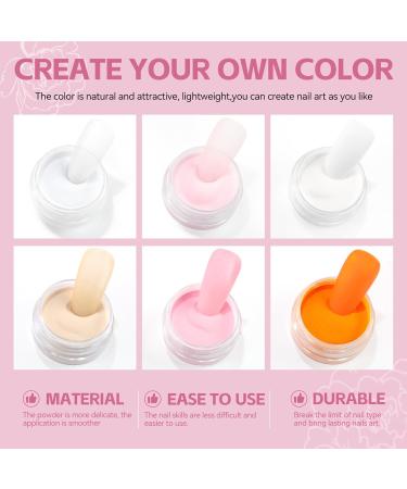 Coscelia Pink Acrylic Powder 2g Professional Acrylic Nail Powder Polymer for 3D French Nail Manicure Extension Nail Carving Beauty Gifts Long-Lasting No Need Nail Lamp Color-ya03-021 - Buy Online on SooperMarket.com