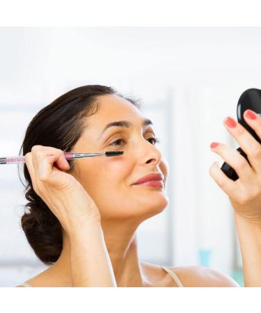 SKYPIA Eyelashes Comb Curlers Makeup Brush Mascara Brush Make Up Wands Eyebrow Brush with Cap Travel Accessories (PINK)  - Buy Online on SooperMarket.com