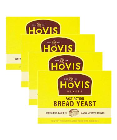 4 x 6 sachets Dry Yeast Baking Raising Agent Vegetarian Cake Bread Rolls sachets