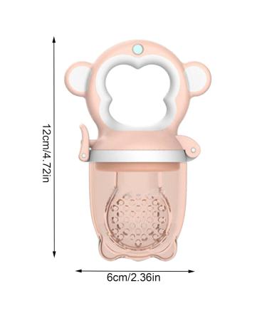 Silicone Baby Food Feeder & Nibbler - Soft Fruit Feeder Pacifier for Infants | Safe Fresh Food & Bite Rings - Buy Online on SooperMarket.com