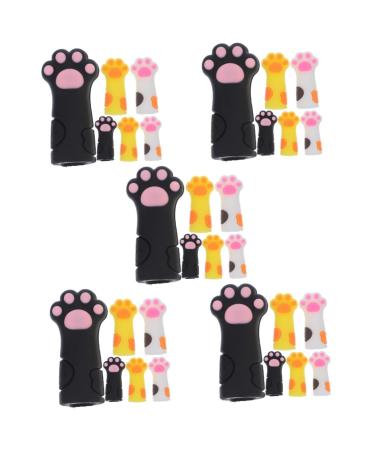 Beavorty 30 pcs Dead Skin Shears Protective case Pedicure Scissor Cover Cuticle Trimmer Cover Embroidery Scissors Cover paw Shape Protective Cases Nail Tool Modeling Silica Gel Safety Gear