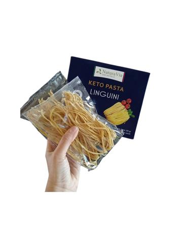 Linguini Pasta Keto - 80g | 2 Servings - 0 Net Carbs | Gluten Free Italian Type - Safe for Diabetics - Buy Online on SooperMarket.com