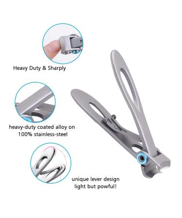 Professional Thick Toenail Clippers - Surgical Grade Stainless Steel for Ingrown Nails - Podiatrist Recommended - Large Nail Clippers for Men & Seniors - Red - Buy Online on SooperMarket.com