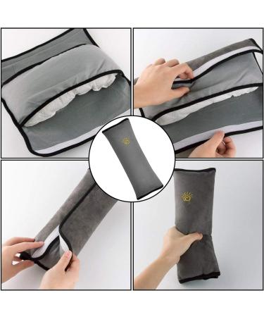 Zeyou Children Seat Belt Pads Set | 2 pcs Removable Car Seat Belt Shoulder Pads & Pillows | Gray Safety Cushions for Kids in Car & Stroller - Buy Online on SooperMarket.com