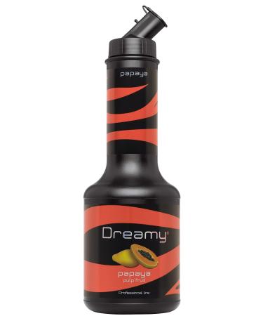 DREAMY Papaya Pulp (95cl) Cocktail Puree Prepare Cocktails Mocktails Smoothies Milkshakes papaya 950 ml (Pack of 1)