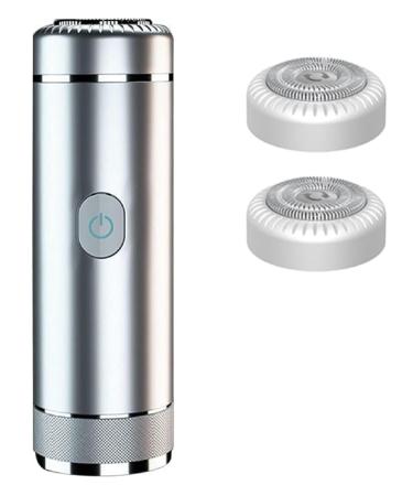 Electric Shaver for Men Electric Mini Shaver Portable Electric Razor Rechargeable Wet and Dry Travel Home use(Silver)