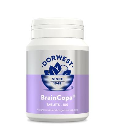 Dorwest Herbs BrainCopa Tablets for Dogs and Cats 100 Tablets - Helps naturally maintain brain health and mental agility for older pets