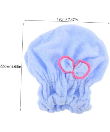 MAGICLULU 2pcs Elastic Shower Hair Ties Towel Shower Cap for Women Hair Drying Cap Shower Cap Hair Ties for Women Hair Bathing Cap Shower Cap for Hair Towel Take a Bath Child Dark Bluex2pcs mediumx2pcs - Buy Online on SooperMarket.com
