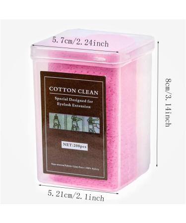 600 Pcs Lint Free Glue Cleaning Cotton Pads for Eyelash Extensions & Nail Polish Remover Wipes - Non-Woven Nozzle Applicator - Buy Online on SooperMarket.com