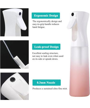 Toionmm 300ml Pink Continuous Spray Bottle - Ultra Fine Manure Spray for Hair Styling Plants & Cleaning - Safe Outlet Design - Buy Online on SooperMarket.com