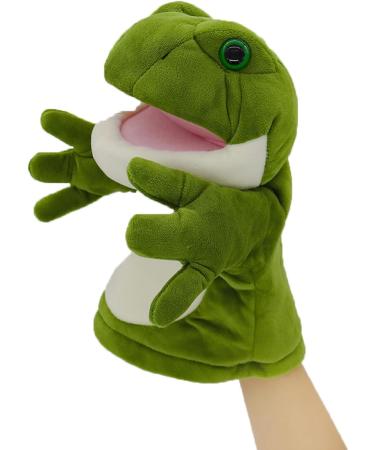 Lilizzhoumax Simulation Frog Hand Puppet Plush Toy - Cute Stuffed Animal for Role-Playing and Early Education - Interactive Kids Gift - Buy Online on SooperMarket.com