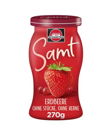 Schwartau Samt Strawberry fruit spread without pieces & seeds 270g 270 g (1 pack) Strawberry