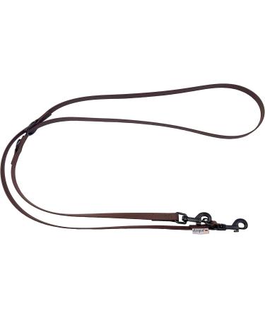 Biothane Dogeline Black Hook - Adjustable Leash for Small & Large Dogs | 2m 2.4m 2.8m 3.5m 5m | Durable & Stylish Brown 9mm - Buy Online on SooperMarket.com
