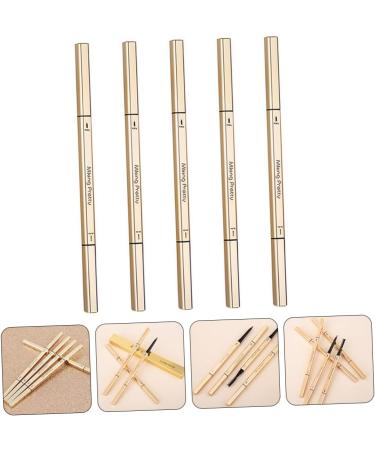 PLAFOPE 5pcs Brow Pencils with Brush Women Eyebrow Pencils Plastic Eyebrow Tatoo Pencil - Buy Online on SooperMarket.com