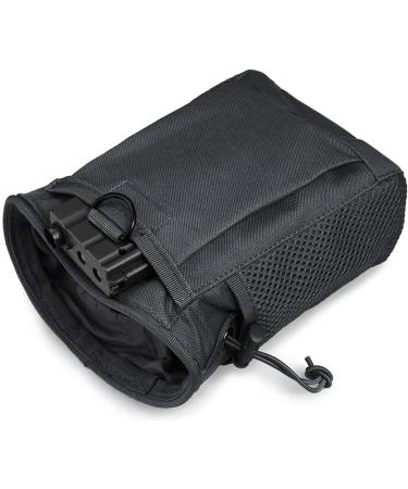 LIVANS Tactical Molle Dump Pouch - Magazine Recovery & Ammo Bag for Airsoft & Hunting - Black - Buy Online on SooperMarket.com