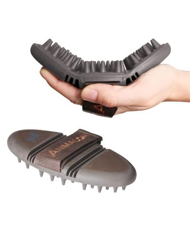 Animalon Careflex Massage Striegel |Flexible & ergonomic massage brush with Velcro fastener for real connoisseurs |Perfect for changing fur