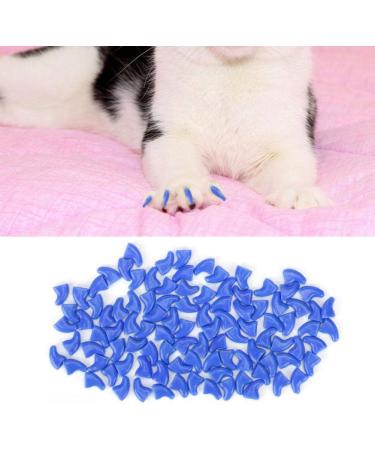 Cikonielf 100PCS Soft Pet Cat Nail Caps Claws Safe Anti Scratch Dog Paw Claw Protector Covers with Instructions With multiple options.(Blue S) - Buy Online on SooperMarket.com