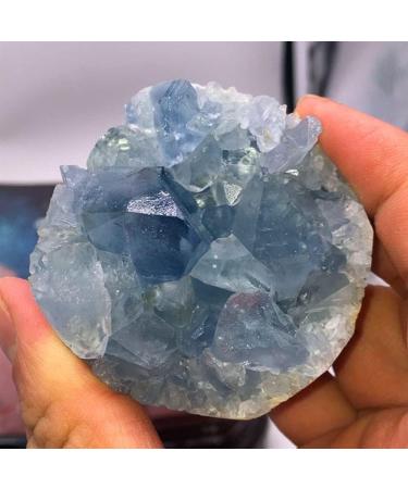 1PC Random Natural Raw Blue Celestite Quartz Crystal Cluster Stones Specimen Home Decoration Crafts Ornament Druzy Geode FZUGEDRLI (Size : 1pc Random 20 50g) - Buy Online on SooperMarket.com
