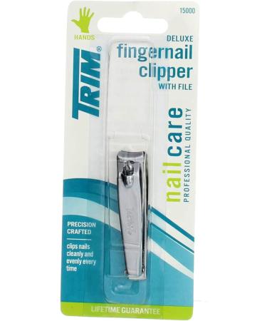 Trim Nail Care Deluxe Fingernail Clipper - Pack of 8 | High-Quality Nail Clippers for Perfect Nails | International Shipping Available - Buy Online on SooperMarket.com