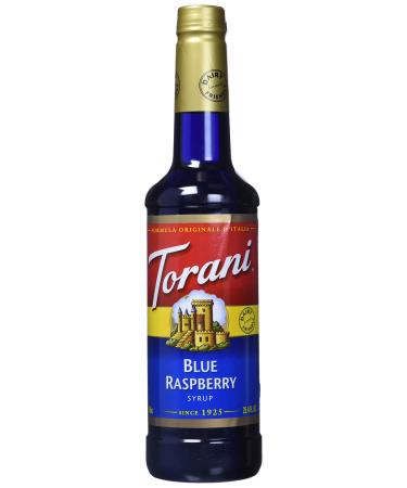 Torani Blue Raspberry Syrup Plastic Bottle 750 ml