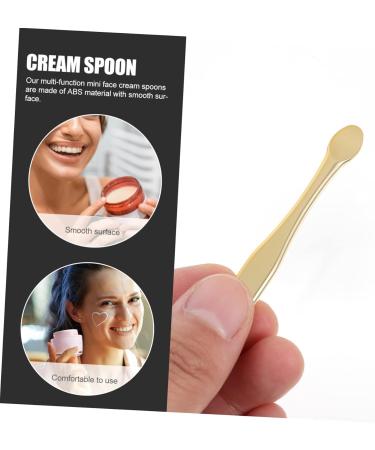 FRCOLOR 10pcs Gold Mini Facial Cream Spoons - Makeup & Cosmetic Spatula Set for Masks & Creams - Buy Online on SooperMarket.com